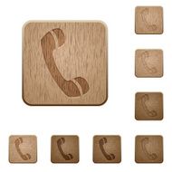 Call wooden buttons N2