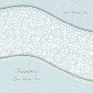 Beautiful floral invitation card