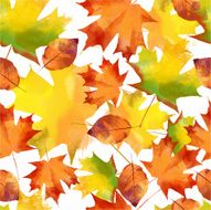 watercolor vector autumn pattern