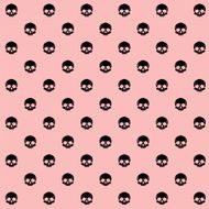 vector seamless with skulls