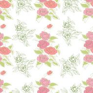 Seamless pattern with roses N45