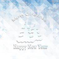 triangle merry christmas