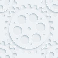 Gears 3D Seamless Wallpaper Pattern