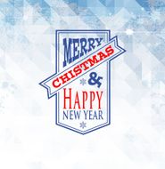 christmas blue triangle02