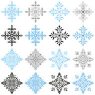 Winter Snowflakes Set