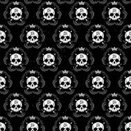vector seamless with skulls N5