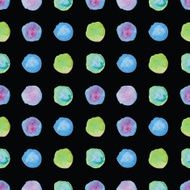 Watercolour polka dot seamless pattern N3