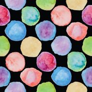 Watercolour polka dot seamless pattern N7