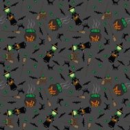Little Witch Seamless Pattern