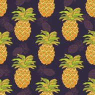 Seamless pattern with pineapples N15