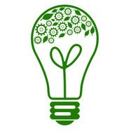 Bulb With Gears And Leaves N2