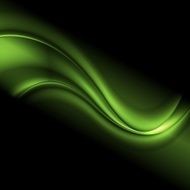 Green iridescent abstract wavy background