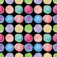 Watercolour polka dot seamless pattern N8