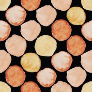 Watercolour polka dot seamless pattern N12