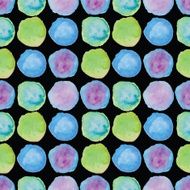 Watercolour polka dot seamless pattern N13