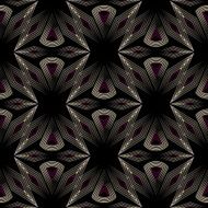 Vector seamless pattern ornament with stylized geometric elements background