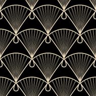 Vector seamless pattern ornament with stylized geometric elements background N3