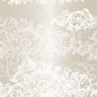 Elegant seamless floral pattern background with ornament