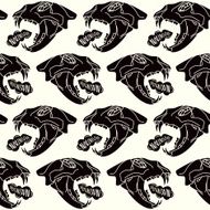 Skull animal seamless pattern