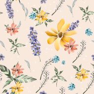 romantic floral seamless background design