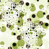 Abstract textile seamless pattern of colorful green dots N2