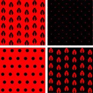 Jumbo and Small Polka Dots vector seamless pattern backgrounds
