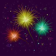 Holiday Firework Background