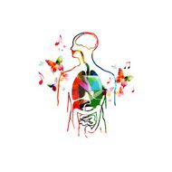 Colorful human organs design N2