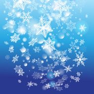 Winter background with snowflakes N4