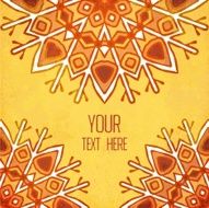 Colorful background with ornament and place for text