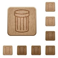 Trash wooden buttons N2