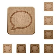 Chat wooden buttons N2