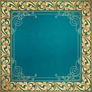 Ornate golden vintage design