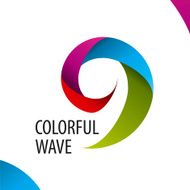 vector icon colorful wave of bands