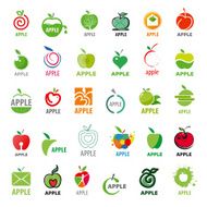 Vector great collection icons apples