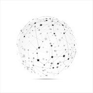 Abstract technology globe N3
