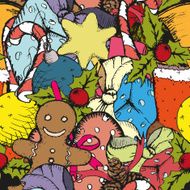 Christmas gifts seamless vector pattern N2