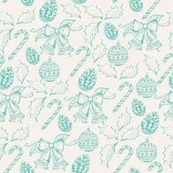 Vector merry christmas seamless pattern N2