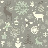 Christmas and New Year&#039;s seamless pattern N10