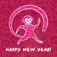 Happy new year monkey