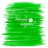 Vector green abstract hand drawn watercolor background for your design N2