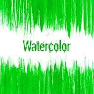 Vector green abstract hand drawn watercolor background for your design N3