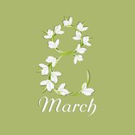 Congratulation or greeting card for women&#039;s day