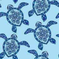 Seamless pattern with turtles N7