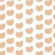 heart in a floret seamless valentines pattern