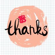 Thanks lettering calligraphy