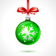 Christmas balls vector holiday background ribbon new celebration christmas snowflake N3