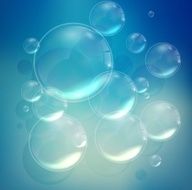 Bubbles background in the water