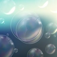 Bubbles background in the water N2