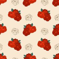 Seamless pattern with roses N47